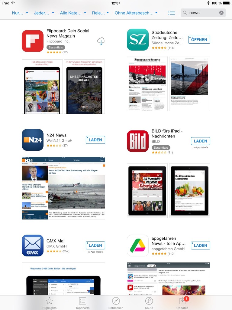 Social Media vs. News-Apps: Die einen sind populär, die anderen werden loyal geschätzt.
